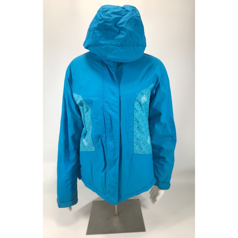 Columbia Omni-Shield Youth 14/16 Blue and Black Reversable‎ Winter Jacket
